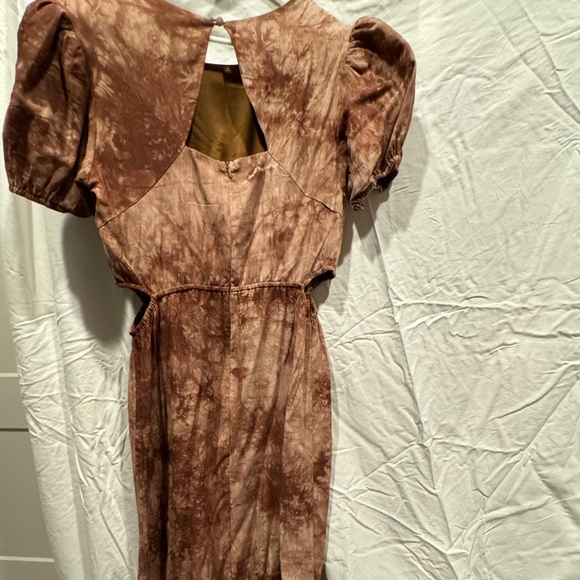 Brown marble print dress L - Picture 5 of 9